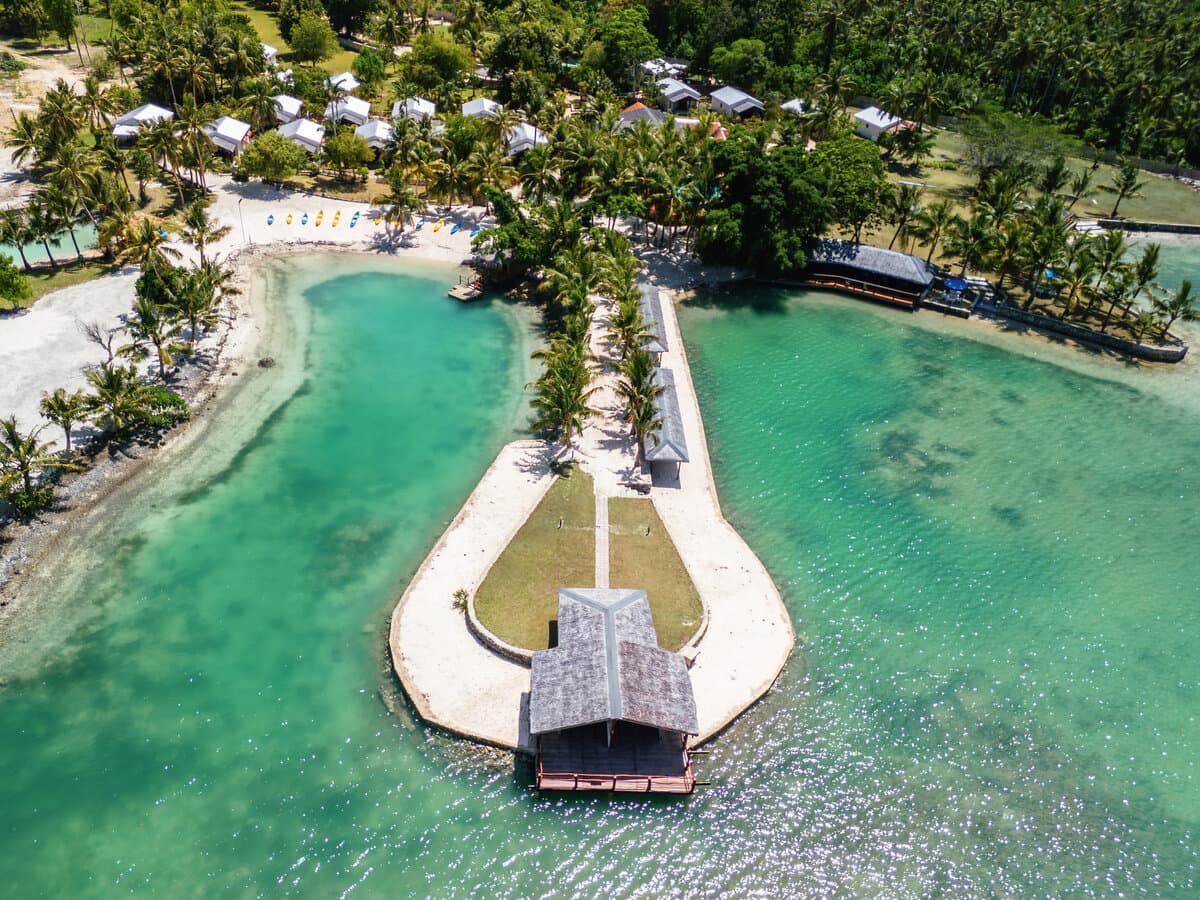 Tropical resort atmosphere