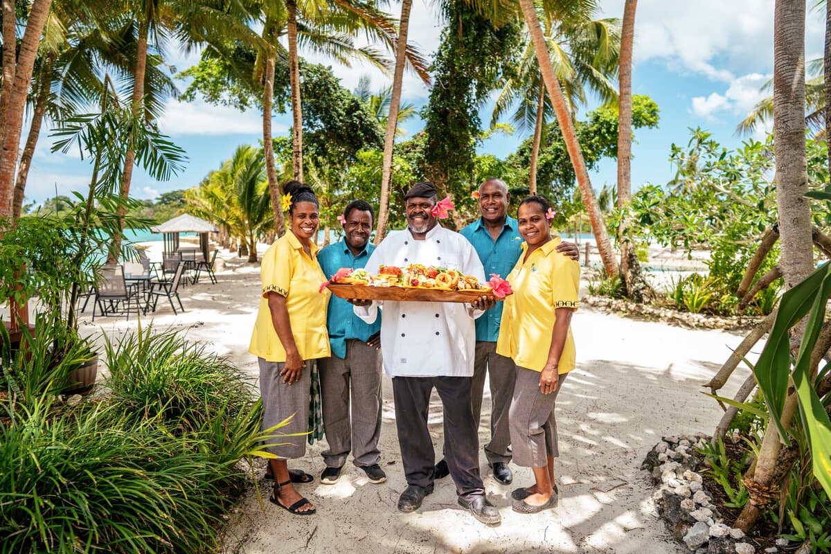 Tropical paradise scenery